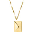 Colar Feminino com Pingente de Carta