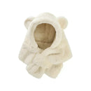 Lenço infantil de urso de peles artificiais