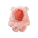 Lenço infantil de urso de peles artificiais