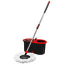 Mop Giratório Pro em Inox com Balde 13L e Esfregão Cabo 1,25m