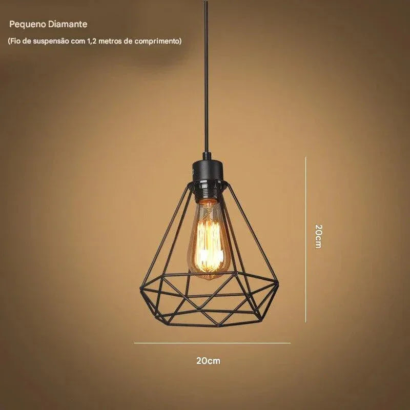 Luminárias Pendentes de Ferro