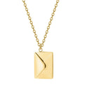 Colar Feminino com Pingente de Carta