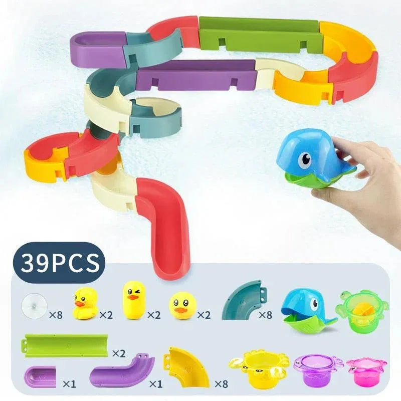 Bath toy duck race