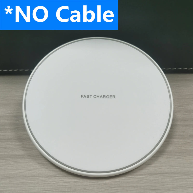 Carregador rápido sem fio Pad Stand Desktop Mobile Phone Charging Dock Station para iPhone 15 14 13 12 11 X Samsung Xiaomi Huawei