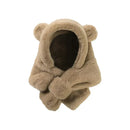 Lenço infantil de urso de peles artificiais