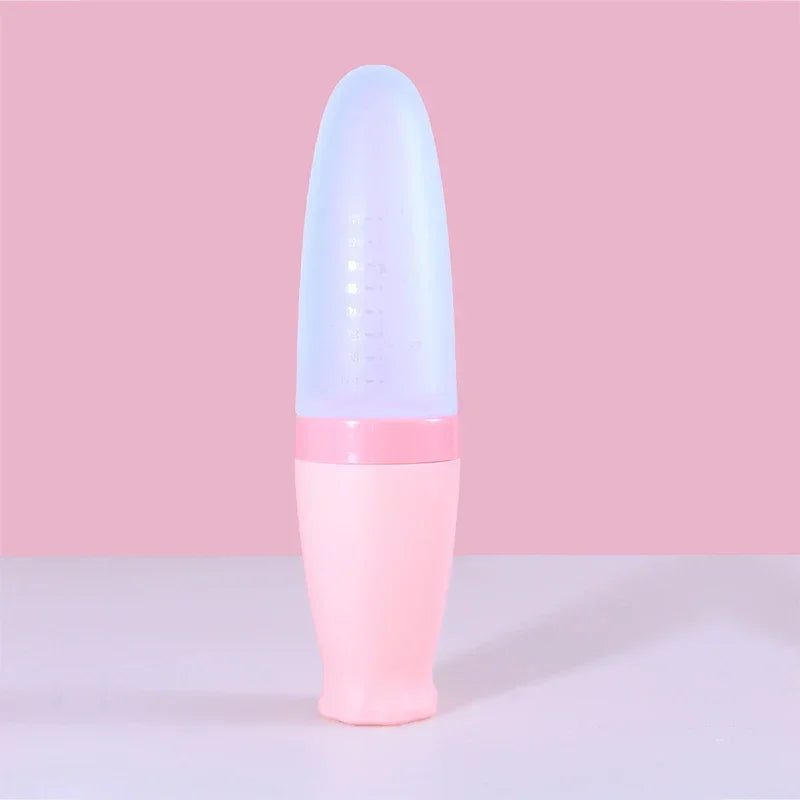 Colher de silicone macio para bebê