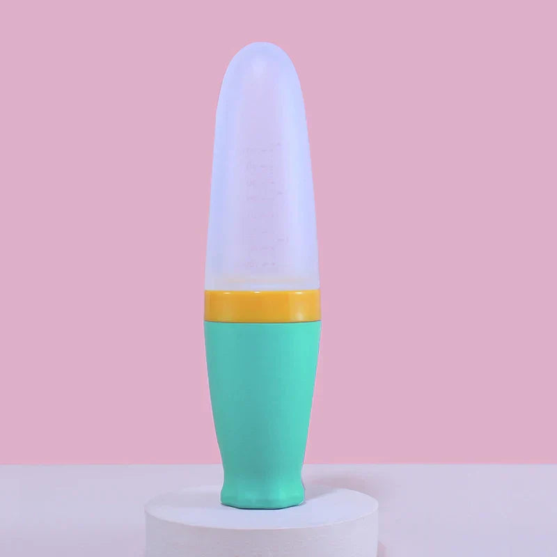 Colher de silicone macio para bebê
