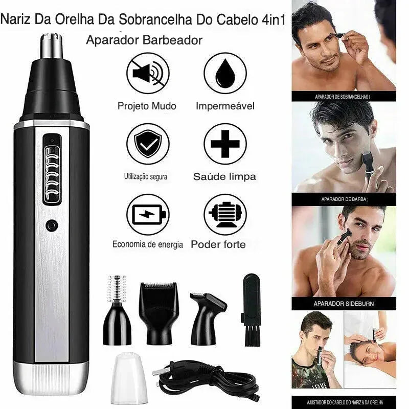 Rechargeable 4-in-1 Electric Shaver PRO KEMEI