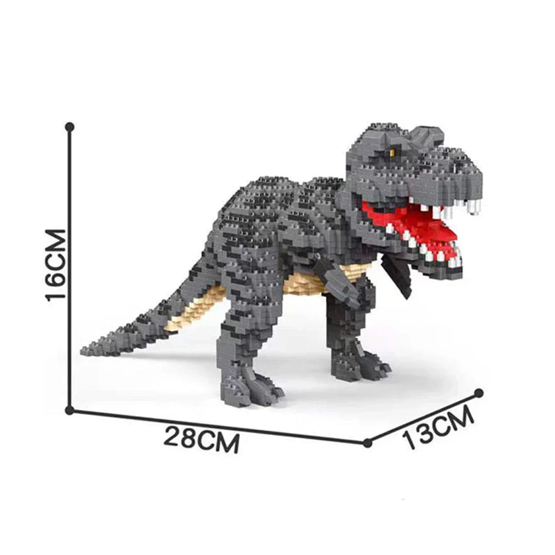 Dinossauro em blocos brinquedo infantil
