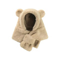 Lenço infantil de urso de peles artificiais