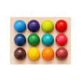 Wooden Colored Balls - rainbow
