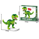Dinossauro em blocos brinquedo infantil