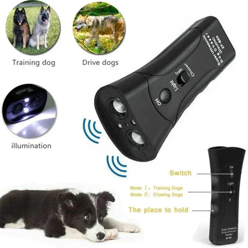 Harmless Ultrasonic Anti-Bark Device for Dog Training